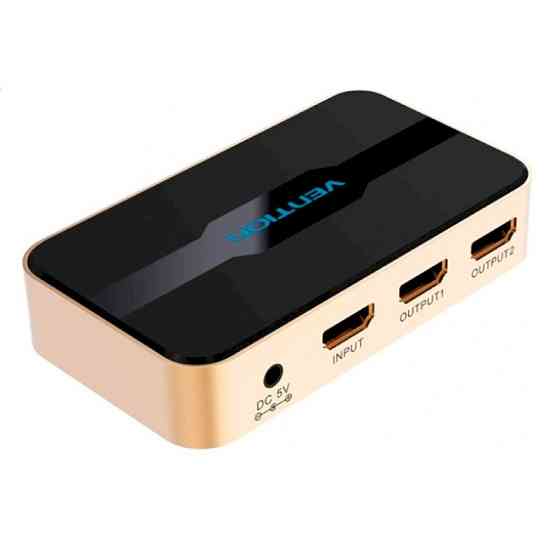 Сплиттер HDMI Vention 1x2 4K 30Hz из алюминия Киев