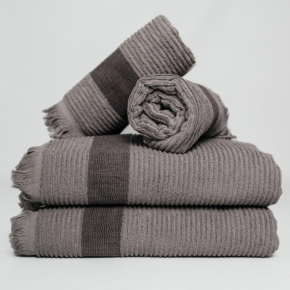 Набір Махрових рушників , Махра,Сірий, 50/90 та 70/140 Київ - фото 2