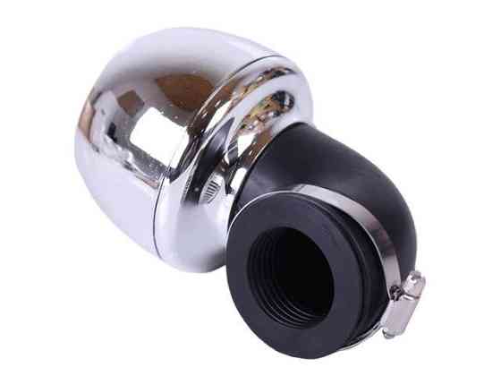 Фільтр нульовий "Turbo" хром. Ø38 мм 90° — АМ Мукачево