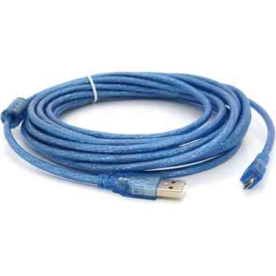 Дата кабель USB 2.0 AM to Micro 5P 5.0m blue Voltronic (YT-AM/Mc-5B/05424) Винница