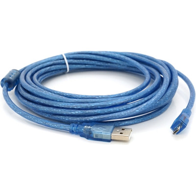 Дата кабель USB 2.0 AM to Micro 5P 5.0m blue Voltronic (YT-AM/Mc-5B/05424) Винница - изображение 1