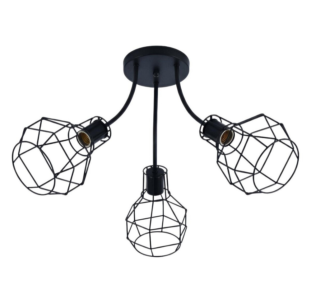 Люстра стельова на 3 плафони VALESO XL25041A-3 для вітальні та спальні Чорний XL25041A-3 Коломыя - изображение 1