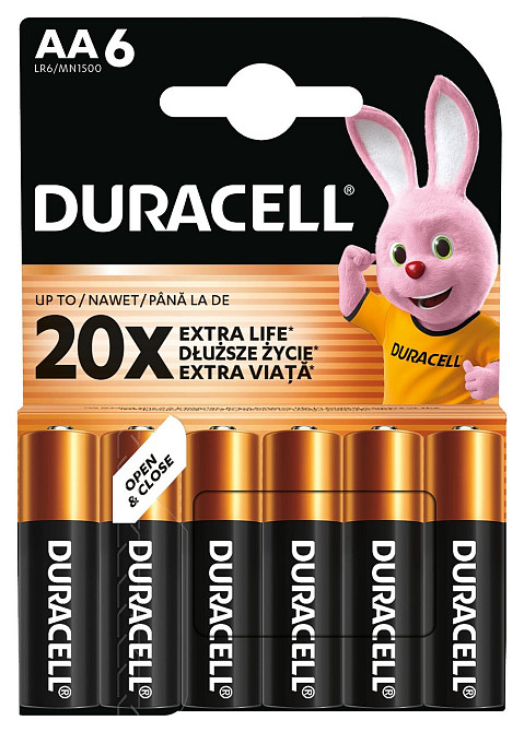 Лужні батарейки Duracell AA, 6 шт. (6409642) Київ - фото 7