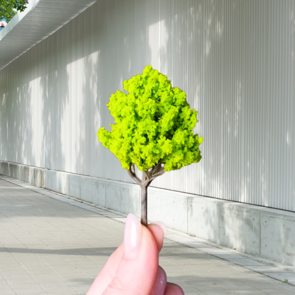 Имитация дерева 6 см Липа для миниатюры, макетов, диорам, песчаного стола мини-сада, микроланшафта Одесса - изображение 1