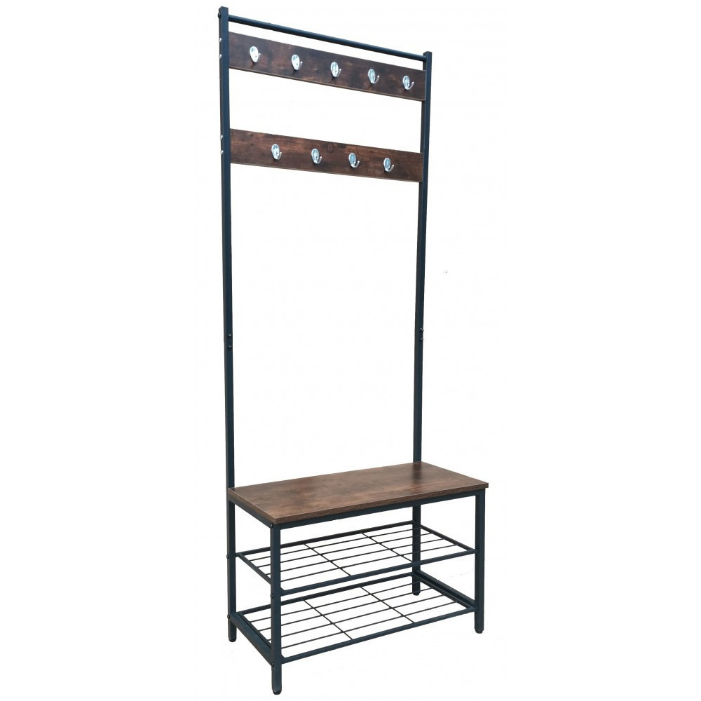 Вішалка стійка підлогова для одягу, взуття лофт Bonro 126 Київ - фото 1