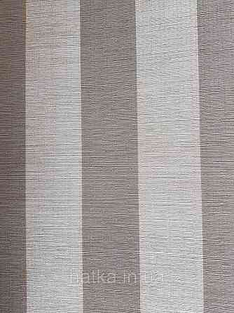 Шпалери флізелінові еко Casadeco Five o'clock 0.53х10 смуги широкі коричневі сірі із золотом під тканина Київ