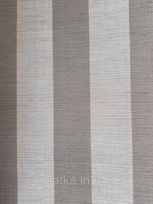 Шпалери флізелінові еко Casadeco Five o'clock 0.53х10 смуги широкі коричневі сірі із золотом під тканина Київ - фото 1