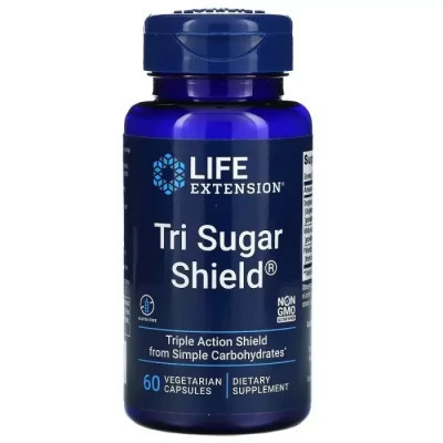 Трави Life Extension Потрійний захист від цукру, Tri Sugar Shield, 60 вегетаріанських до (LEX-18036) Вінниця - фото 1