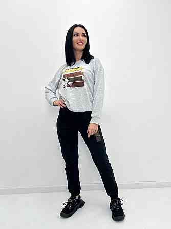 Трикотажный костюм с принтом Nopeday батал Киев