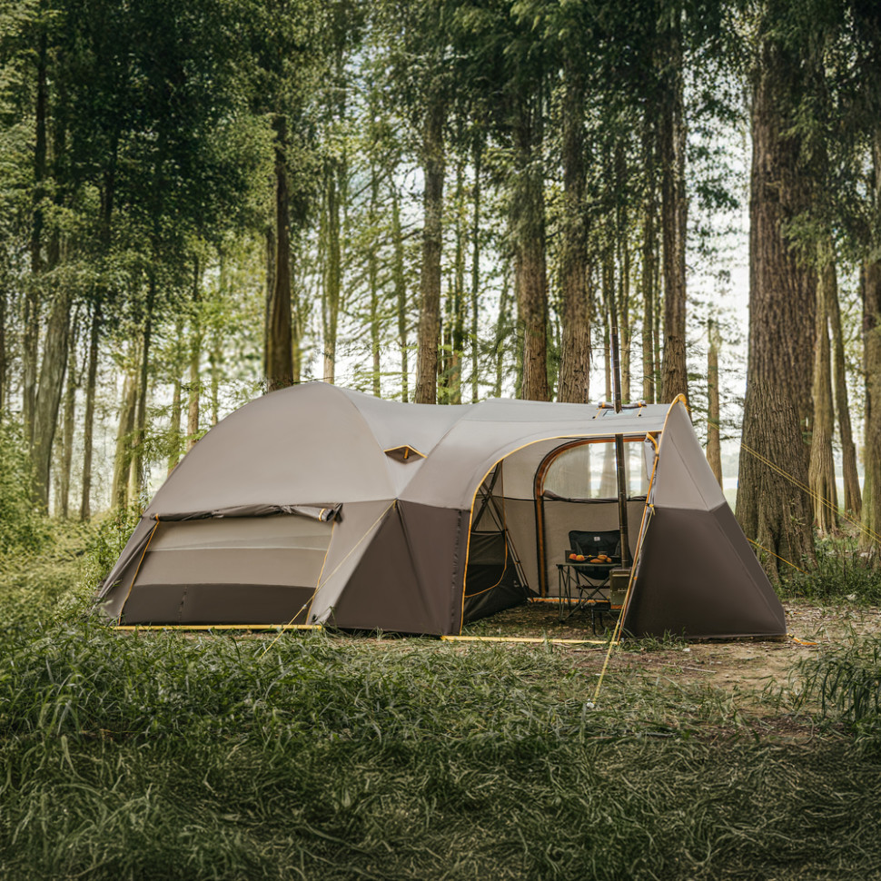 Намет шестимісний Naturehike, KOTA 6, CNK2450WS031, 75D, світло-коричневий Київ - фото 13