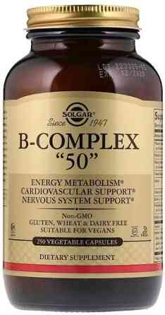 Комплекс витаминов группы В Solgar B-Complex 50 250 капсул Киев