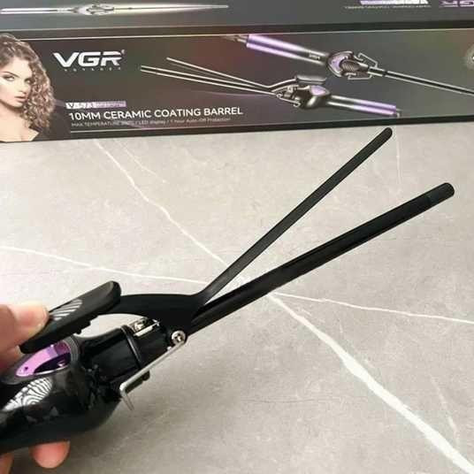 Плойка для афро-кучеров VGR V573 с керамическим покрытием и зажимом, быстрый нагрев, стильная укладка. Одесса - изображение 5