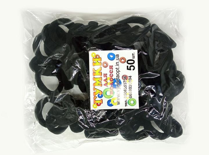 Резинки для волос черные 50 шт Киев - изображение 1