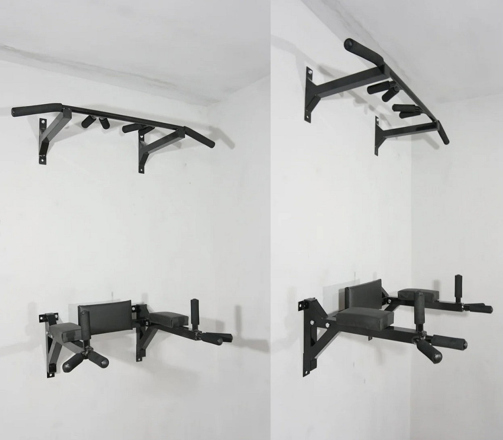 Комплект турнік бруси і прес настінні для дому Київ - фото 3