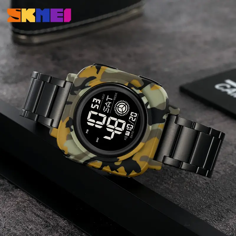 Годинник чоловічий наручний спортивний Skmei 2131 (Зелений камуфляж) Київ - фото 5