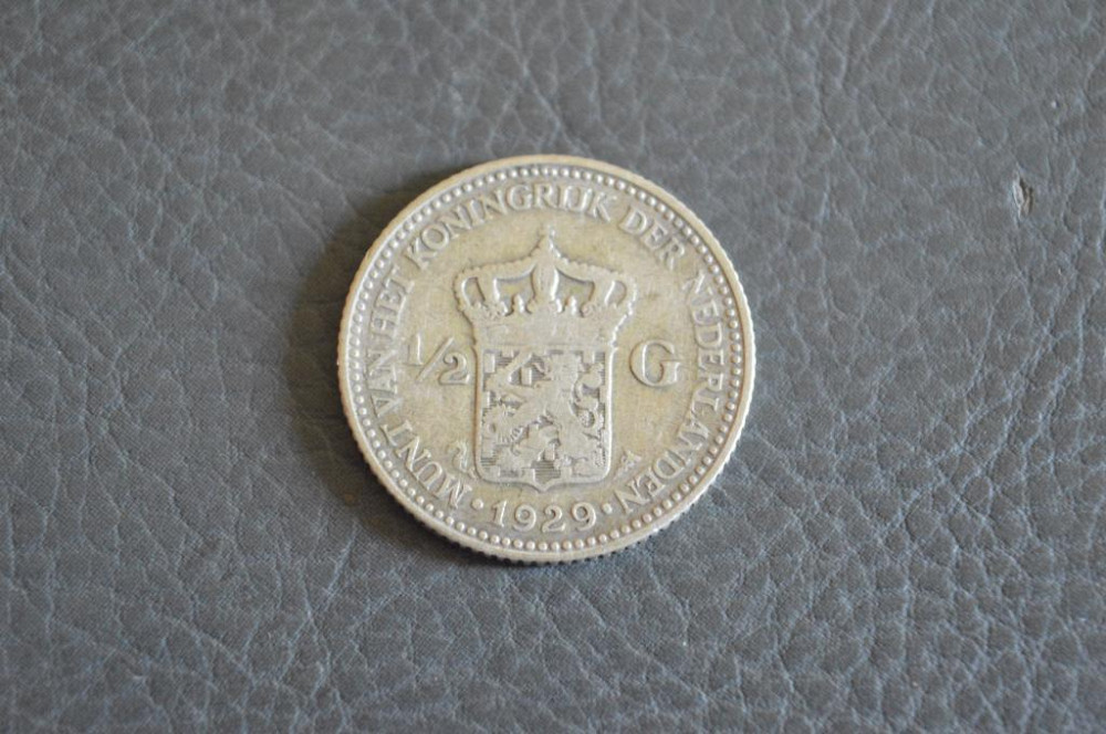 Нідерланди 1/2 гульдена 1929 срібло Полтава - фото 1