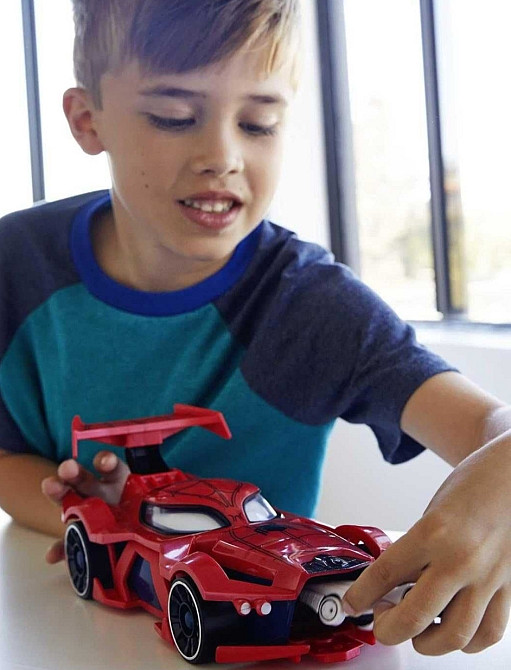 Машинка Хот Вилс Человек Паук пускатель Hot Wheels Marvel Spider-Man. Харьков - изображение 1