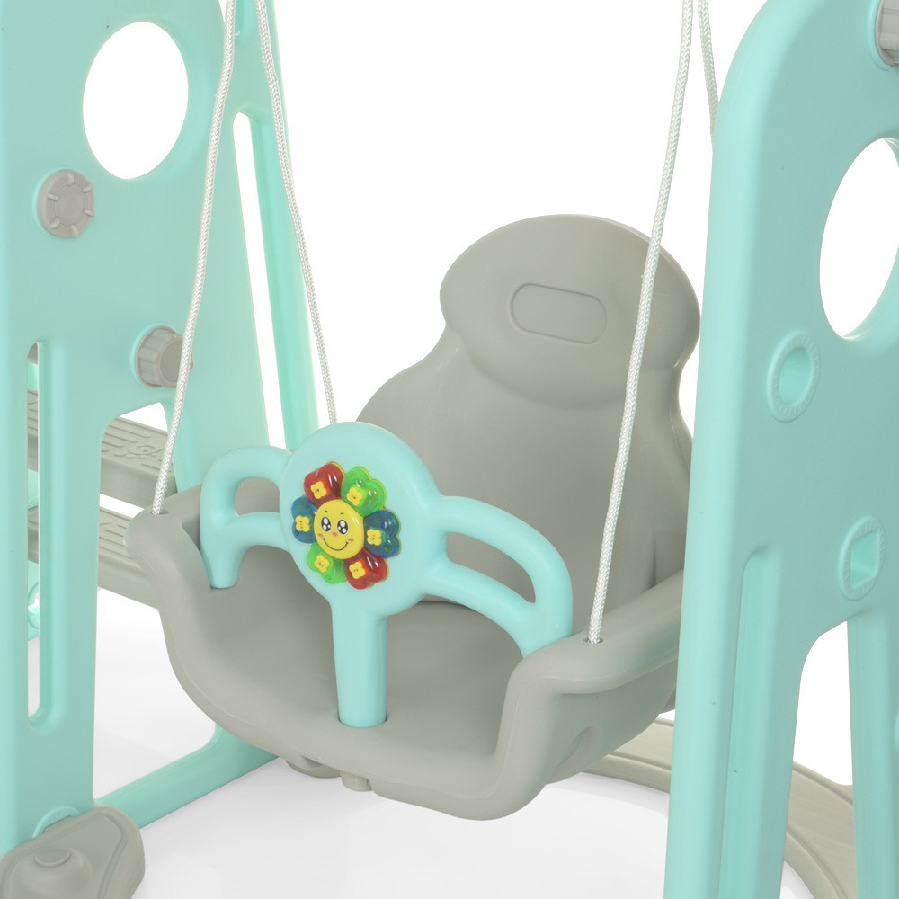 Дитячий ігровий комплекс Bambi 3в1 гірка гойдалка баскетбол (YG2020-1-4) для дітей Київ - фото 7