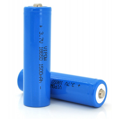 Аккумулятор 18650 Li-Ion ICR18650 TipTop, 1500mAh, 3.7V, Blue Vipow (ICR18650-1500mAhTT) Винница - изображение 1