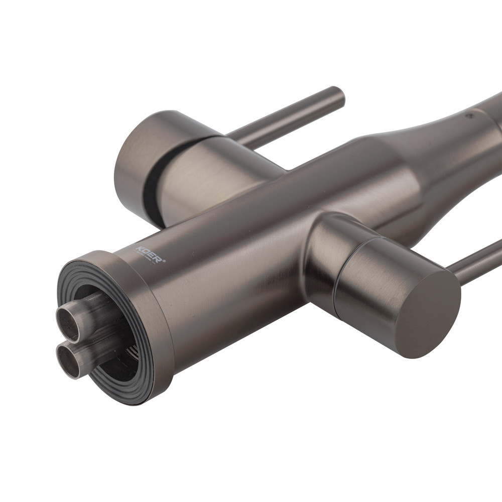 Смеситель для кухни Koer KI-72024-07 с выходом для питьевой воды (нерж. сталь) (KR5013) Киев - изображение 8