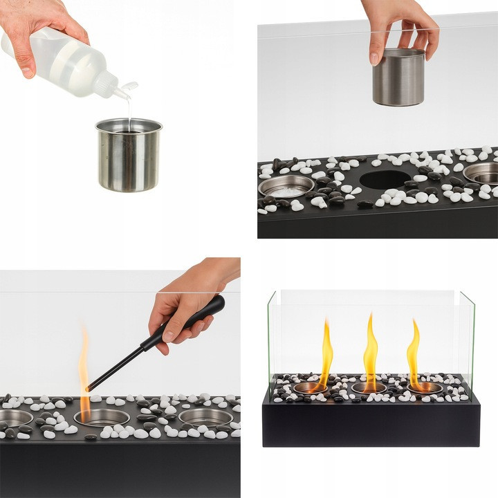 Биокамин бездымный 45х29х20.5 см для дома и террасы на биоэтаноле Kaminer (26318) Нововолынск - изображение 4