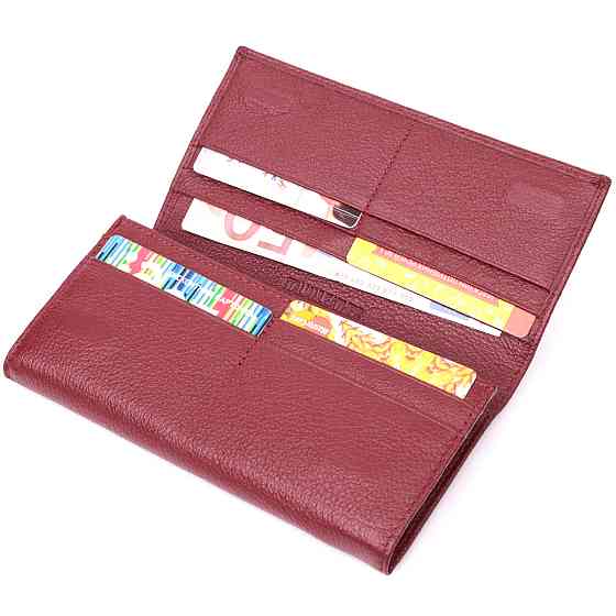 Женский оригинальный кошелек из натуральной кожи ST Leather 22522 Бордовый Киев