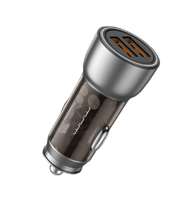 Автомобильное зарядное устройство WUW-C201 2USB 3.1A black 6972573336814 Одесса - изображение 1