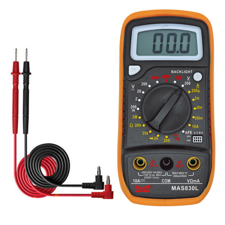 Измерительные приборы-мультиметры HAOYUE MAS830L, Цифровой мультиметр для дома, Проверенный мультиметр LT-73 Киев - изображение 1