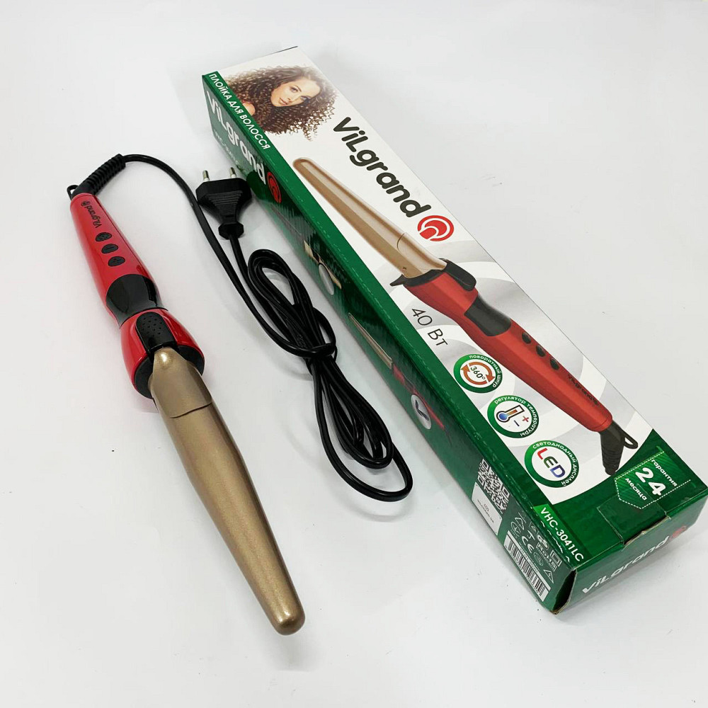 Щипці плойка кучері для волосся ViLgrand VHC-3041LC 40 Вт, Професійна плойка для завивки волосся KQ-53 Львів - фото 2