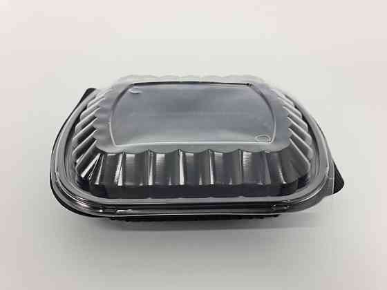 Контейнер PP T-1 (210/170/48)   черный с крышкой (50 шт) Харьков