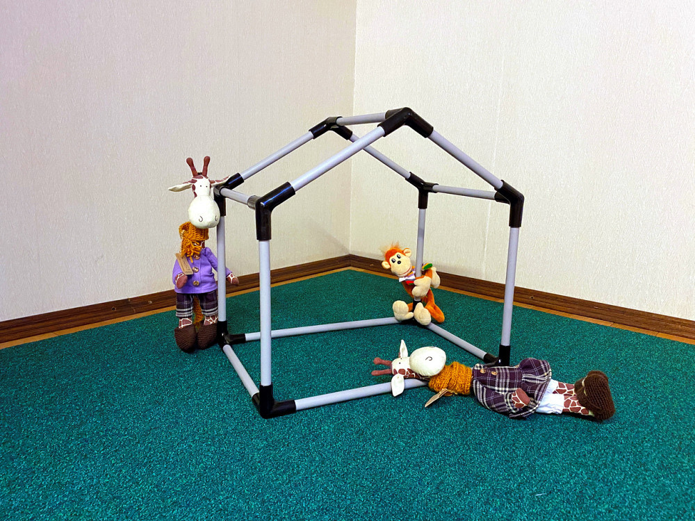 Простий дитячий 3D конструктор Buda будиночок із трубок для хлопчиків та дівчаток. Борисполь - изображение 2