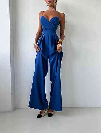 Жіночий стильний елегантний комбінезон костюм преміум'якості Електрик, 44 Одеса