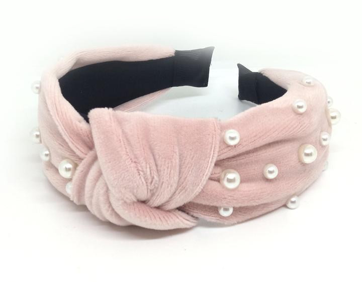 Обруч для волос велюровый с бусинами Киев - изображение 1