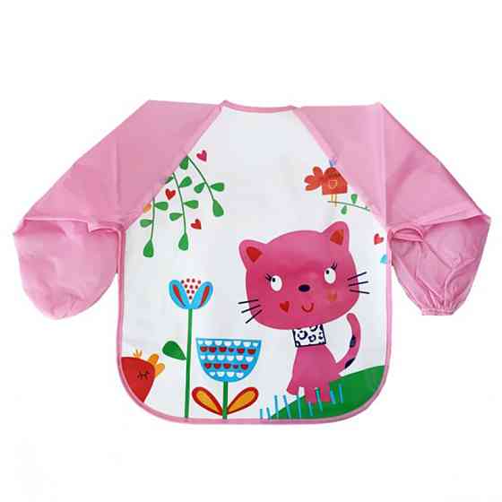 Слинявчик із рукавами "Кошеня" MGZ-0610-7 клейончастий, на зав'язках Вінниця