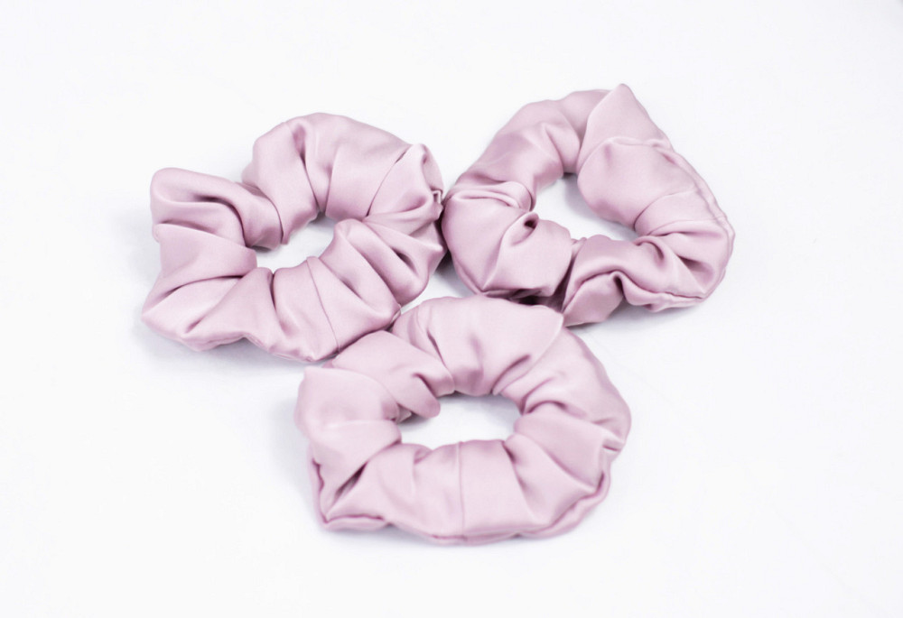 Гумка для волосся шовкова Пудровий Харків - фото 1