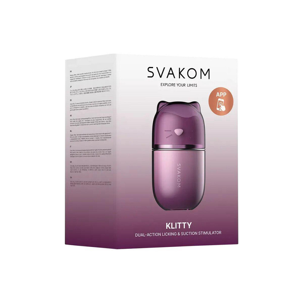 Смарт куні-імітатор Svakom Klitty, з язичком, лиже, смокче та вібрує Sex Aura Київ - фото 4