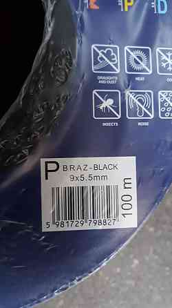 Гумовий ущільнювач самоклеючий Р 9х5.5 (100 м) чорний Павлоград