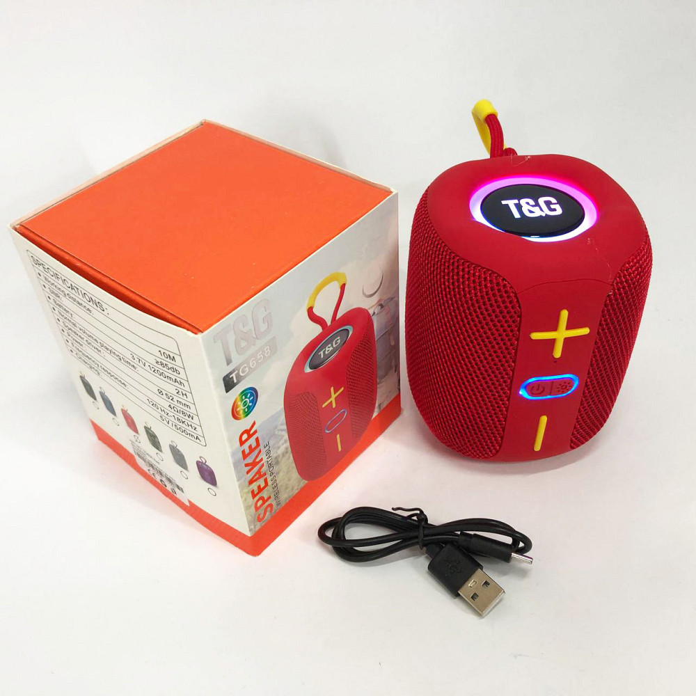 Акустична Bluetooth колонка зі світловою музикою TG658, Колонки для музики вдома, Блютуз аудіо приймач WA-15 Івано-Франківськ - фото 4