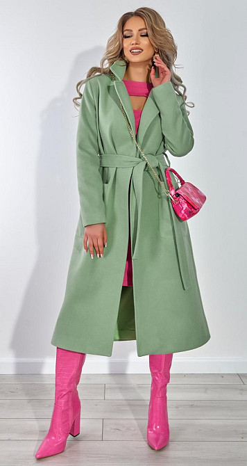 Лаконічне пальто з накладними кишенями (42) Київ - фото 7