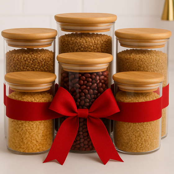 Набор банок для сыпучих и продуктов 6+1 400-1000 мл. Киев