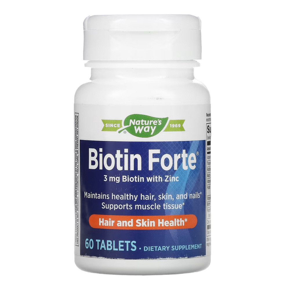 Биотин Nature's Way Biotin Forte 3 mg 60 tabs Киев - изображение 1