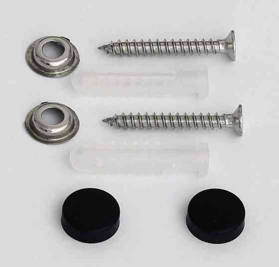 Кріплення (дюбеля) для поличок (з заглушками чорними) Коломия