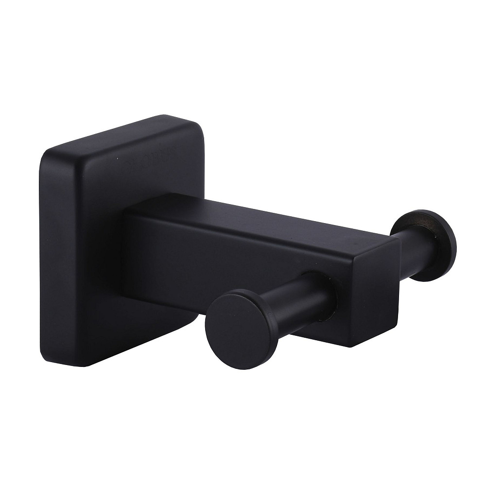 Гачок подвійний Globus Lux BQ9412 чорний матовий SUS304 Луцк - изображение 1