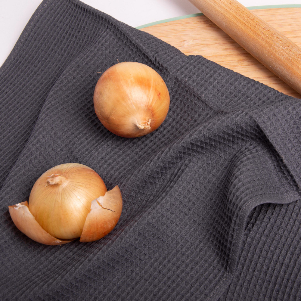 Вафельное полотенце Ideal Textile 40х60 см 240 г/м2 (56860817) Графитовый Черновцы - изображение 3