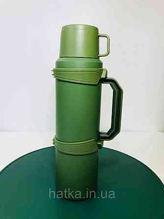 Термос металевий «Сержант» 1200 мл утримання тепла до 12 годин зелений 102-347 Київ
