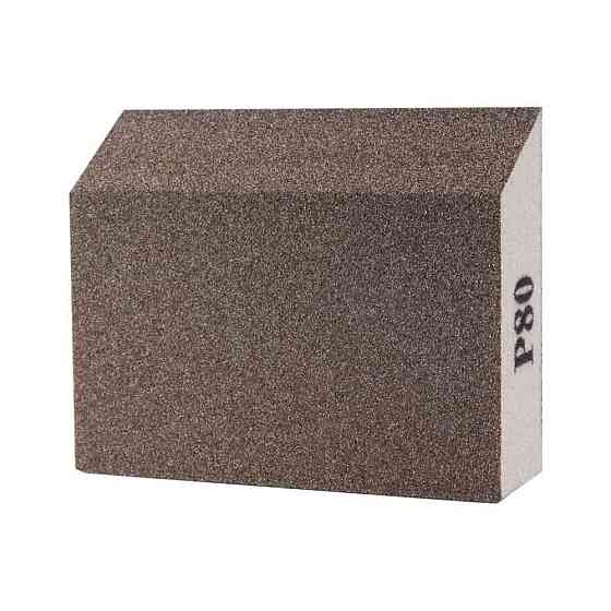 Губка шліфувальна чотиристороння кутова 110×90×25мм P80 SIGMA (9130451) Рівне