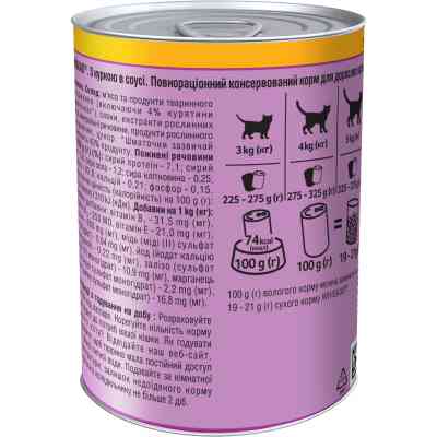 Консервы для кошек Whiskas с курицей в соусе 400 г (5900951305436) Винница