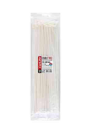 Хомути пластикові білі 7.6x400мм, 100шт Киев