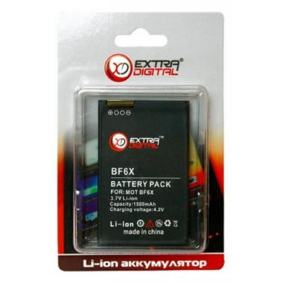 Акумуляторна батарея Extradigital Motorola BF6X (1500 mAh) (DV00DV6135) Вінниця - фото 3