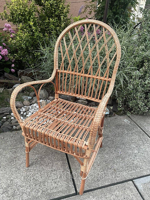 Стільчик плетений кухонний з лози Київ - фото 6